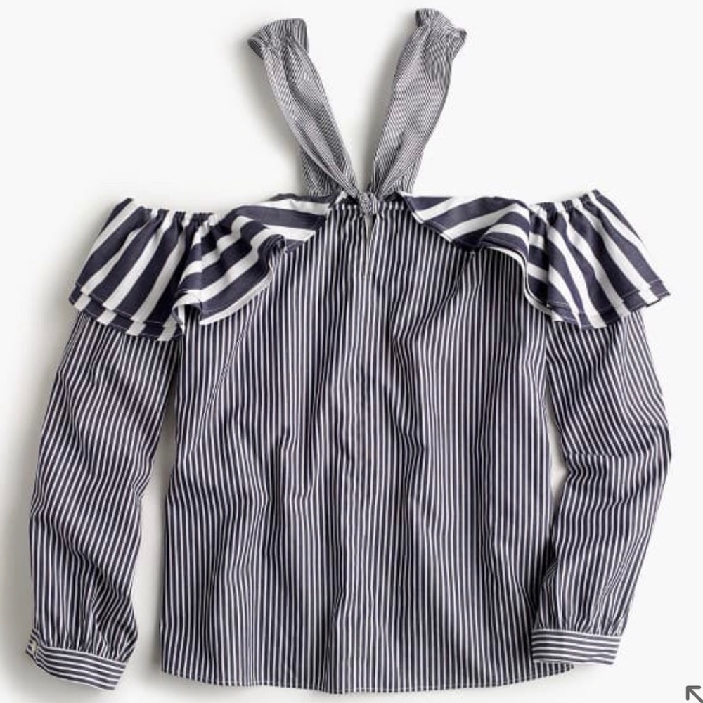 J. Crew Petite Off the Should Top